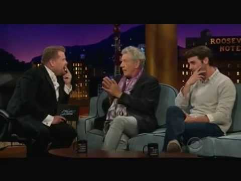 2015-07-16 Sir Ian McKellen mentions Adam Lambert on The Late Late Show