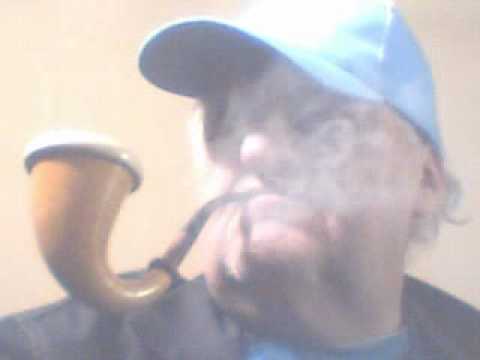 Second Video, Calabash Meerschaum Pipe, Smoking, with Jacket Blue Jean Levi's