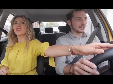 This student watched too many movies. The instructor had to brake him hard :) [Driving Lessons]