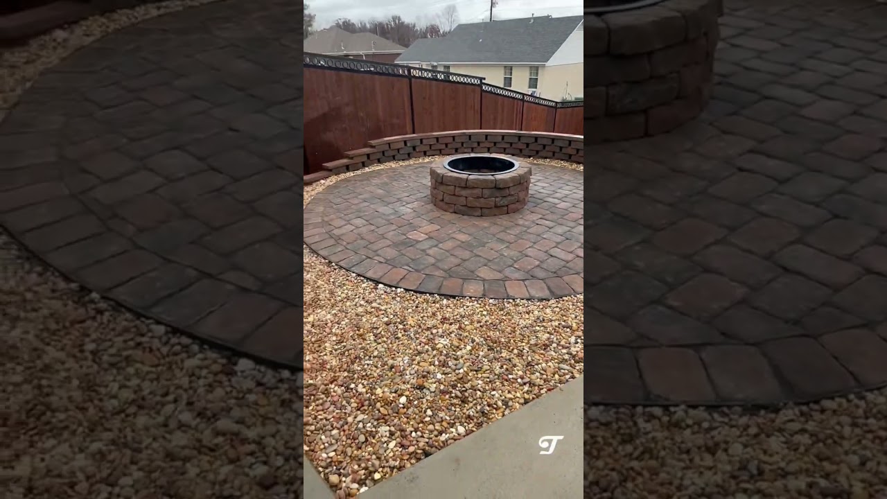 Fire Pit Paver Patio Retaining Wall - AMilliontimesbetter!