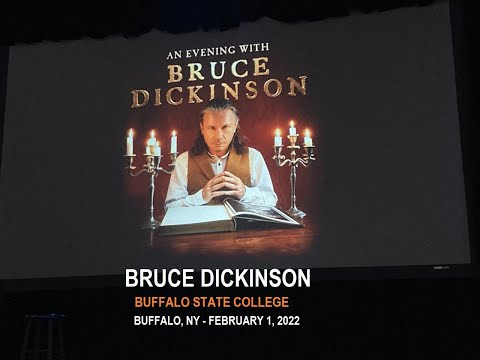 BRUCE DICKINSON -  CHORUS OF "TEARS OF THE DRAGON"  FROM THE FRONT ROW - BUFFALO, NY - 02/01/2022