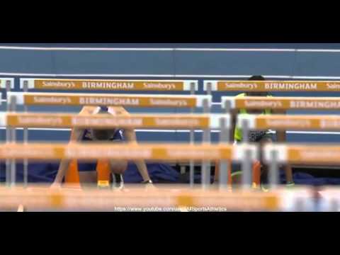 IAAF Indoor Grand Prix birmingham 2015 - Lawrence Clarke 7.62 - Men's 60 Metres Hurdles Heat 1