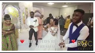 Obaapa Christy blesses EBEN & BRIDGET with her songs performance