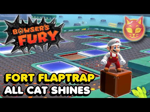 YouTube video about: Where are all the cat shines in bowser's fury?