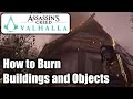 Assassin's Creed Valhalla - How to Burn Buildings and Objects