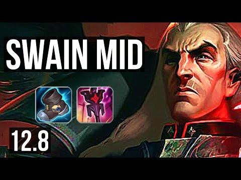 SWAIN vs SYNDRA (MID) | Rank 1 Swain, 5/0/2 | KR Challenger | 12.8