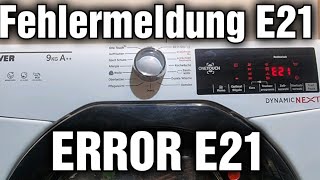 Trockner defekt fehlermeldung E21 schnell und einfach beheben selbst reparieren E21