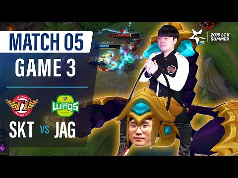 SKT vs JAG | Match5 Game3 H/L | 2019 LCK Summer