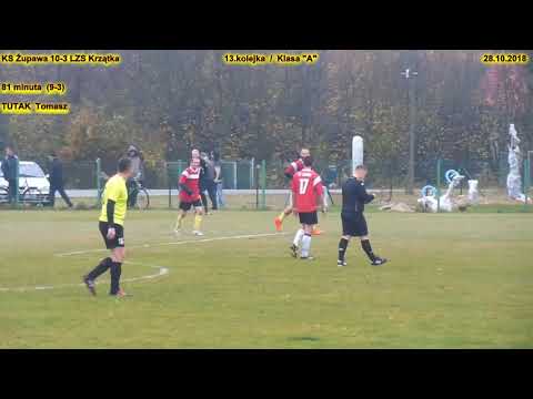 KS Żupawa - LZS Krzątka (9-3 Tutak Tomasz) 28.10.2018 / Klasa "A"