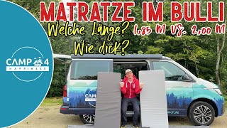 Matratze VW Bulli: Größe, Länge & Dicke? Schlafen auf Sitzbank VW Bus