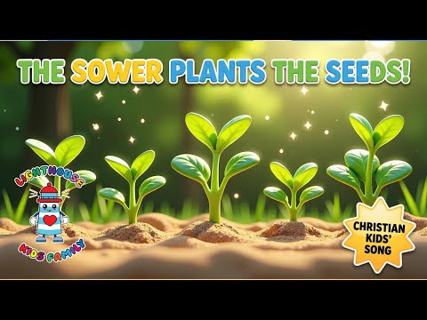 The Sower Plants the Seeds | Kids Christian Song with Moving Lyrics | Lighthouse Kids Family