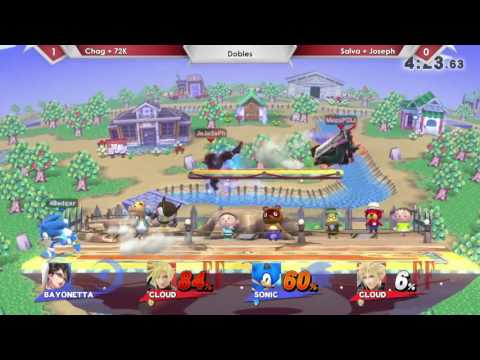SP47 2v2 - Chag (Bayonetta) & 72K (Sonic) Vs. Salva (Cloud) & Joseph (Cloud) WB - Smash 4