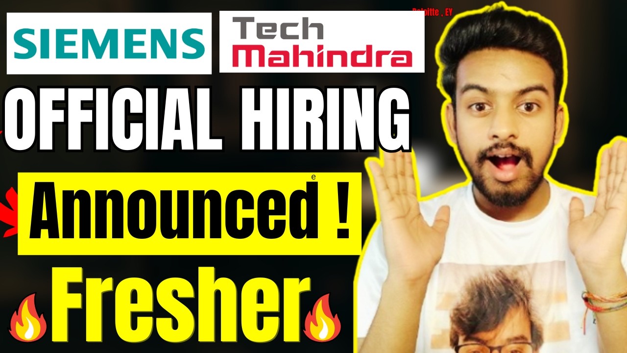 Siemens , Tech Mahindra Official Hiring | OFF Campus Drive For 2026, 2025, 2024 Batch | Fresher
