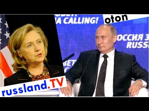Putin über Clintons Wahlkampf auf deutsch [Video]