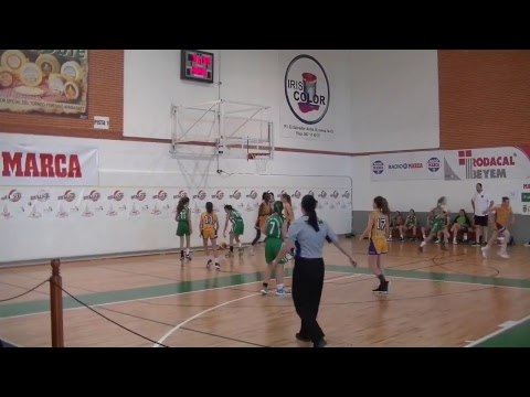 U12W. Baloncesto CP La Roda-UE Mataró (7-57). V Rodanoble Villa de La Roda. Grupo A. 1º partido.