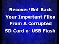 How To Get Back Your Files From A Corrupted or ...