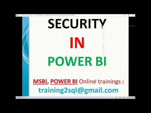Security in Power BI | Row Level Security in Power BI