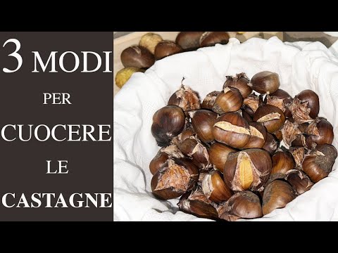 3 MODI PER CUOCERE LE CASTAGNE: AL FORNO, AL MICROONDE ED IN PADELLA CON IL SALE