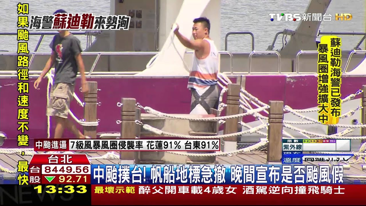 蘇迪勒撲台備戰！　大稻埕帆船地標急撤
