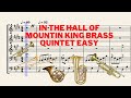 IN THE HALL OF MOUNTIN KING BRASS QUINTET EASY