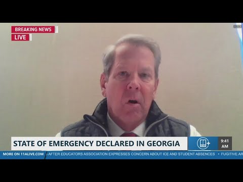State of Emergency declared in Georgia ahead of winter storm