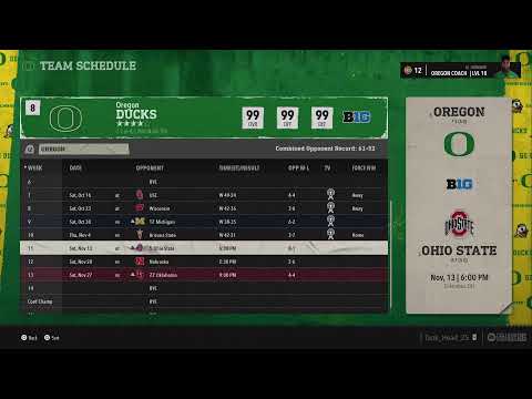 TTT26 college league Arizona State CPU vs #8 Oregon