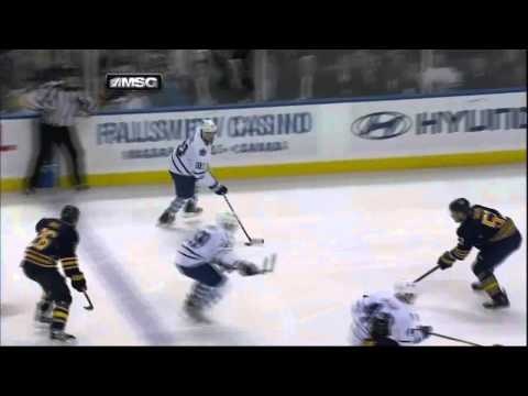 Tyler Bozak goal. Toronto Maples Leafs vs Buffalo Sabres 4/3/12 NHL Hockey