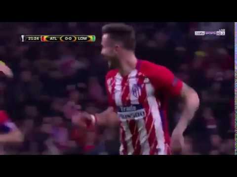 Saul niguez screamer goal VS LOKOMOTIV MOSCOW 08/03/2018   UEFA EUROPA