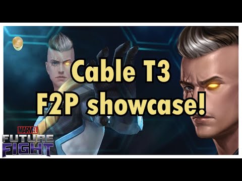 CABLE TIER-3 + NEW UNIFORM SHOWCASE! HOW FAR CAN A FREE TO PLAY BUILD GET YOU? - Marvel Future Fight