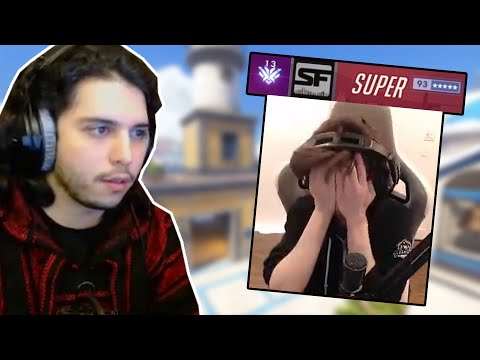 super gets tilted at my roadhog w/ reactions | Overwatch