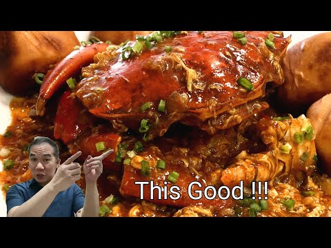 Singapore Chili Crab Recipe (This is SO good!) 🦀  MUST TRY South East Asian S.E.A Delicacy.