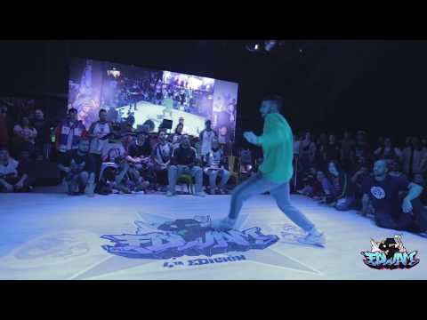 FDL JAM 4ta EDICION - HIP HOP DANCE 1 vs 1 TOP 16 DIEGO ANDINO vs SHERMAN