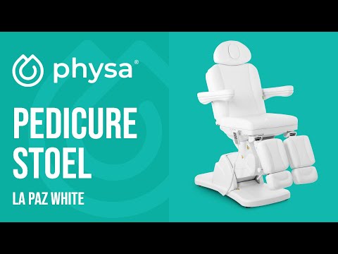Video - Pedicure stoel - elektrisch  300 W - 175 kg - Wit