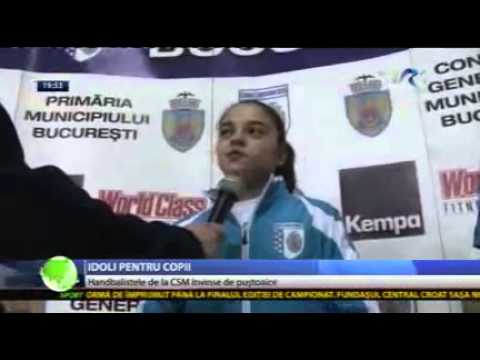 TVR1 - CSM Bucuresti - Demonstratie de handbal