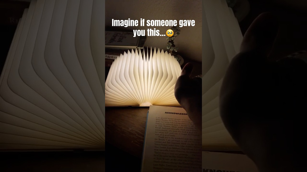 Transform your space with this enchanting book lamp! #books #booktube #booktok #booklamp #wow #gift