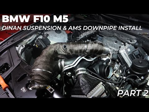 BMW F10 M5: Dinan Suspension & AMS Downpipe Install - Part 2