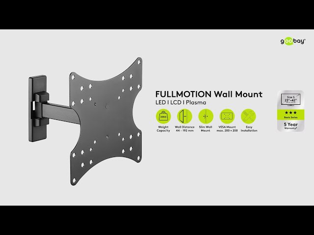Video Teaser für TV Wall Mount Basic FULLMOTION (S20)
