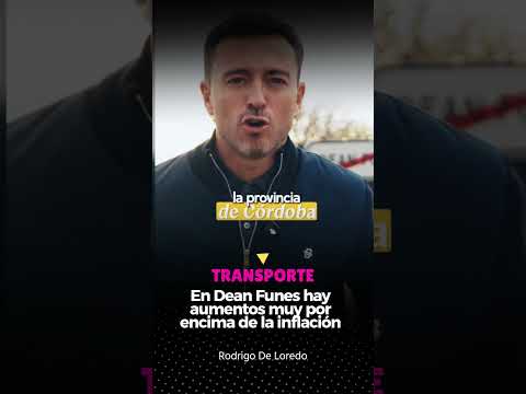 El aumento de transporte en Dean Funes #cordoba #deloredo #cba