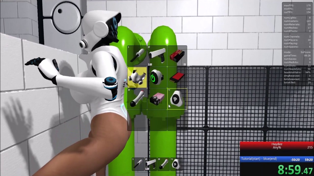 Haydee No save speedrun [Runner] RTA  49:53 (IGT 47:02) Any% Glitchless