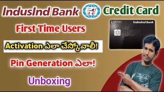 How to active indusind bank credit card and create pin  full details|#indusindbank #creditcards