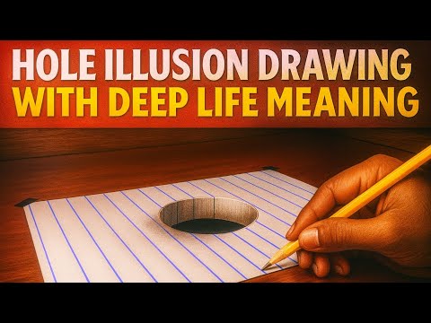 How to Draw 3D Hole on Paper | 3D Trick-Art | Simple Pencil drawing for beginners