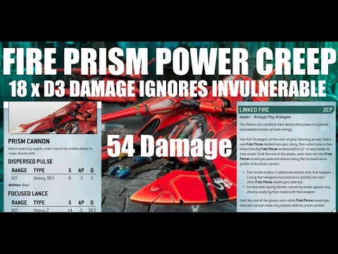 NOTHING CAN SURVIVE a SINGLE TURN of Fire Prism Shooting.  Rules Bloat Reaches Maximum Velocity!