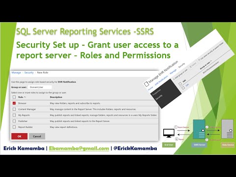 SSRS Security Set up - Grant user access to a report server (Roles and Permissions) - Part 20 | EHR