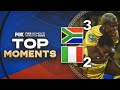 South Africa vs. Italy highlights: South Africa wins 3-2 in thriller