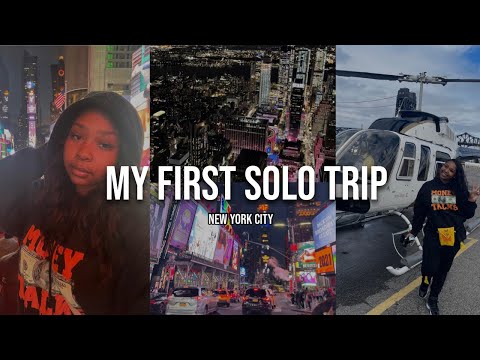 travel vlog | i went to new york city alone at 18 | helicopter tour + empire state building