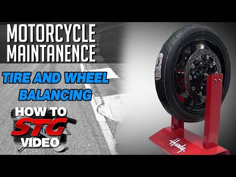 How to balance a motorcycle tire with wheel balancing weight