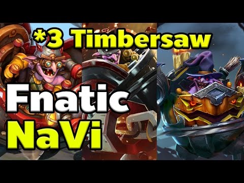Na'Vi vs Fnatic Epic Match *3 Timbersaw Games