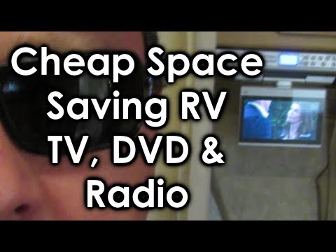 Cheap Space Saving RV TV DVD and Radio