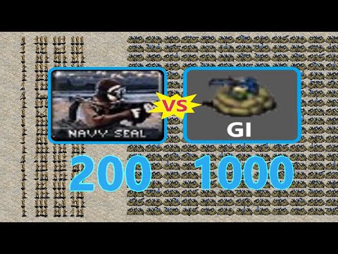 Navy Seals vs Deployed Gi's - Same Cost 🎮 Red Alert 2