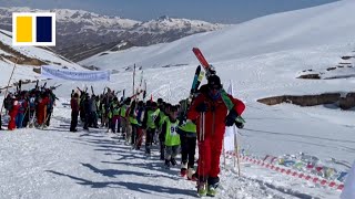 Afghan skiers hit the slopes despite barriers